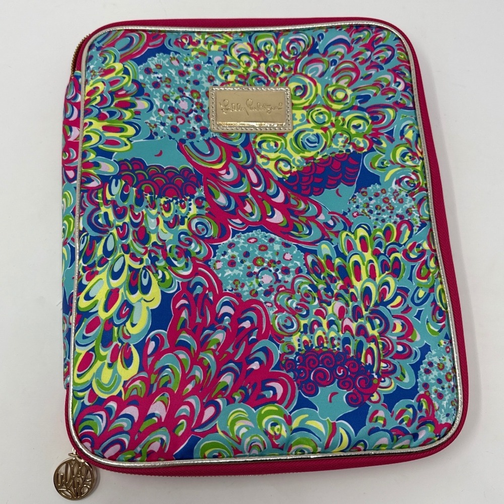 Lilly Pulitzer Zip Around Portfolio Organizer Colorful Pattern